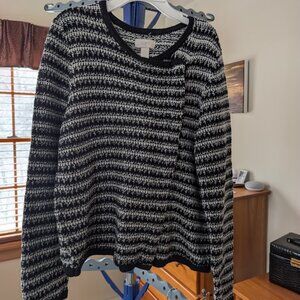 Loft knitted zip sweater